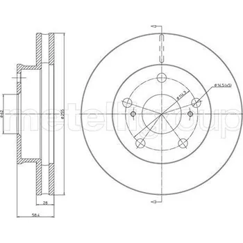 Brzdový kotouč Brzdový kotouč CIFAM (800-1481C)