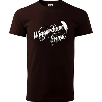 Pánské tričko Harry - Wingardium Leviosa - Klasické pánské triko vyšší gramáže - 4XL ( Kávová )