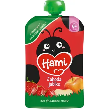 Hami Jahoda Jablko kapsička 100g 6m+
