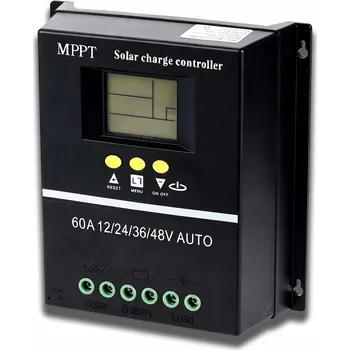 60A SOLÁRNÍ REGULÁTOR NABÍJENÍ MPPT 12V/24V/36V/48V LCD - ZNAČKOVÝ