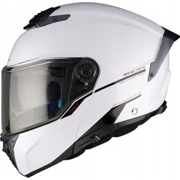 Helma na motorku Výklopná helma MT Helmets Atom 2 Sv bílá vel. M