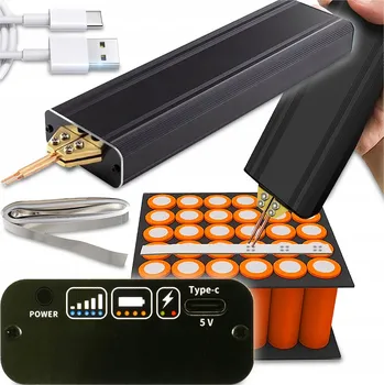 Svářečka RUČNÍ SVAŘOVACÍ ZAŘÍZENÍ SVÁŘEČKA PŘENOSNÁ S MINI SÍTÍ 18650 5000 mAh