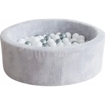 Suchý bazén Suchý bazén s míčky 30x90 PLUSZ SVĚTLE ŠEDÝ - 200 míčků