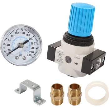 Příslušenství ke kompresoru REGULÁTOR TLAKU VZDUCHU S MANOMETREM 1/4" 12 BAR