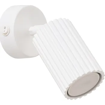 Bodové svítidlo Bodové svítidlo Karbon, 1x bílé kovové stínítko, (možnost polohování), vypínač