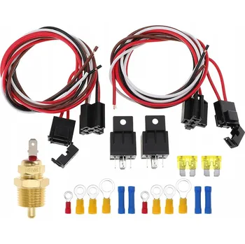 Ventilátor topení a klimatizace DVOJITÝ ELEKTRICKÝ RELÉ VENTILÁTORU CHLADIČE S TERMOSTATEM 85°C