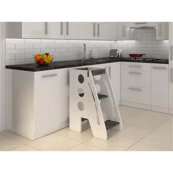 Dětský pokoj Naučná věž pro děti Helper new bílá/šedá