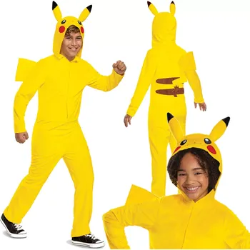 Karnevalový kostým Dětský kostým POKEMON Pikachu kigurumi (10–12 let, 137–149 cm)