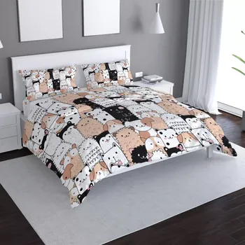 Povlečení Sablio Povlečení Roztomilá zvířátka - 140x220 / 90x70