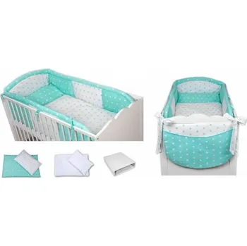 Příslušenství pro dětskou postel a kolébku Souprava do postýlky Stars 8 dílů - vzor 4