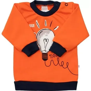 Dívčí tričko Dětské bavlněné tričko New Baby Happy Bulbs s dlouhým rukávem