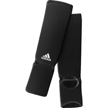 Chránič holeně pro bojový sport ADIDAS Chránič holeně i nohy s návlekem černý L ČERNÁ
