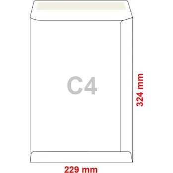 Obálka NONAME Obálky C4 229x324 mm s krycí páskou 250ks 443766