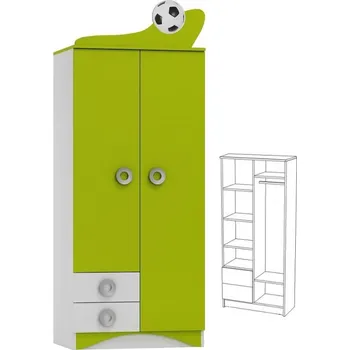 Dětská skříň Skříň N8 - Fotbal