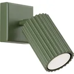 Bodové svítidlo Karbon, 1x olivově zelené kovové stínítko, (možnost polohování)