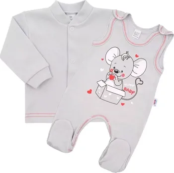 Kojenecká souprava Dojenecká soupravička New Baby Mouse, šedá