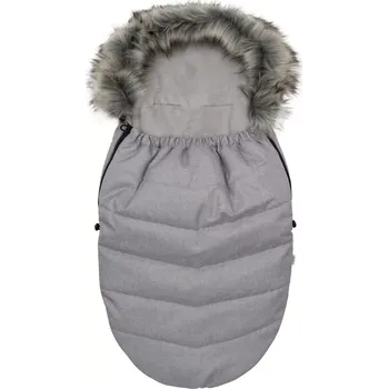 Fusak Dětský fusak s kožešinou světle šedý