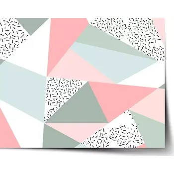 Plakát Sablio Plakát Obrazce v něžných barvách - 120x80 cm