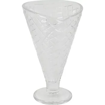 Sklenice Skleněný pohár na zmrzlinu Waffel, čiré sklo, výška: 165 mm, ø: 95 mm
