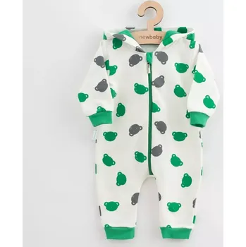 Kojenecký overall Dojčenský teplákový overal New Baby Little One zelený 86 (12–18 měsíců)