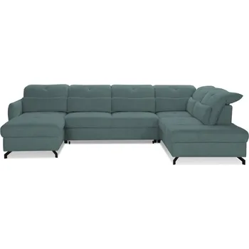 Sedací souprava Pravostranná rohová sedací souprava Malva s rozkládací funkcí typu delfín a dvěma úložnými prostory na lůžkoviny - Vero imperial 395 351x105 cm