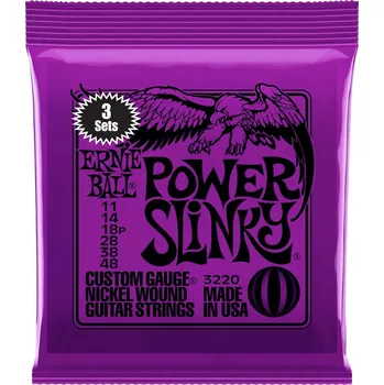 Příslušenství pro strunný nástroj Ernie Ball 3220 Nickel Wound Power Slinky 3 Pack + prodloužená záruka 3 roky