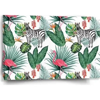 Obraz Sablio Obraz Zebra a plameňák - 60x40 cm