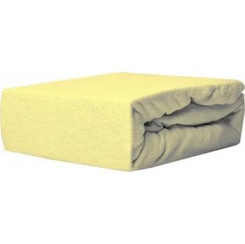 Prostěradlo Prostěradlo froté LUX s gumkou 140/70 cm - žlutá
