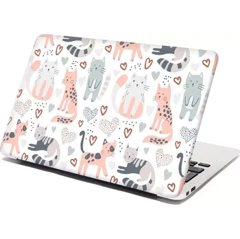 samolepka Sablio Samolepka na notebook Malované kočičky - 29x20 cm