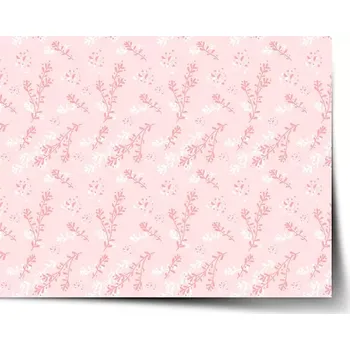 Plakát Sablio Plakát Růžové rostliny - 90x60 cm