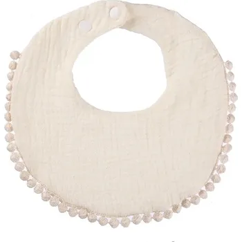 Bryndák Mušelínový bryndák s krajkou krémová