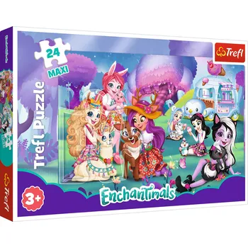 Puzzle Trefl puzzle maxi ENCHANTIMALS – veselý svět, 24 dílků