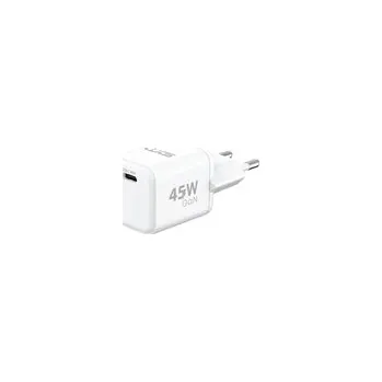 WG - Síťová nabíječka GaN 1x USB-C, PD PPS 45W, bílá
