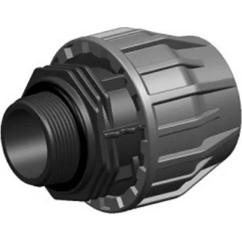 Vodovodní potrubí Flexi PVC spojka Elysee Zeeflex, d63 x 2˝, svěrné x vnější závit s O-kroužkem