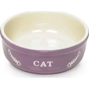 Miska pro psa Nobby Cat keramická miska 13,5 cm fialová