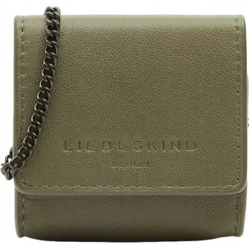 Liebeskind Berlin kožená kabelka vak z přírodní kůže zelená