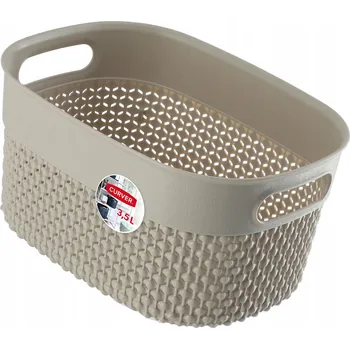 Úložný box Univerzální koš plast béžový