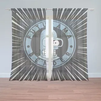 Záclona Sablio Záclony Futurama Bender Vesmír: 2ks 150x250cm