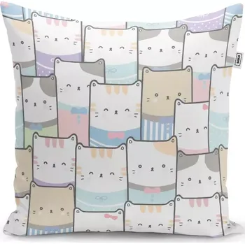 Polštář Sablio Polštář Barevná koťátka - 50x50 cm