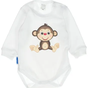 Kojenecký body Kojenecké bavlněné body - bílá opička 68