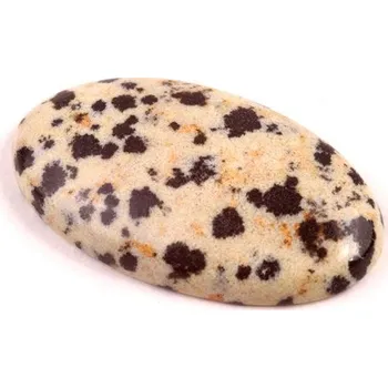 Přírodní kámen Kabošon Dalmatin Jaspis č.7414 (30x17x5mm)