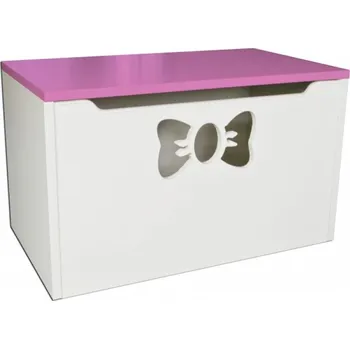 Úložný box Box na hračky / mašle růžová
