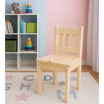 Jídelní židlička Dětská židlička z masivu borovice