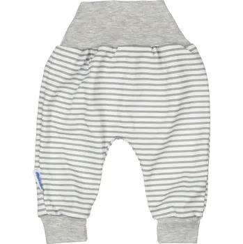Dupačky Kojenecké bavlněné polodupačky - šedý proužek 62