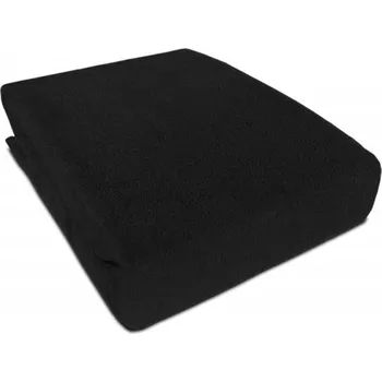 Prostěradlo Frote prostěradlo s gumkou ECONOMY 140/200 cm - černá