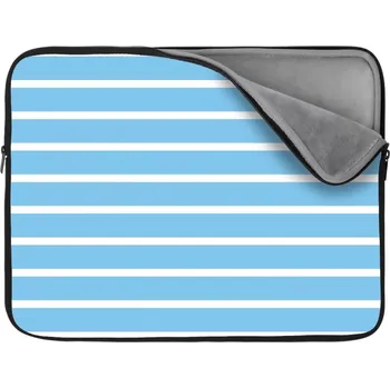pouzdro na notebook Sablio Obal na notebook Modrobílé pruhy - 17"