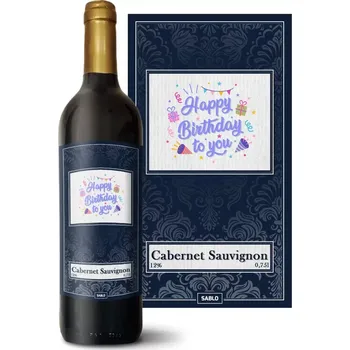 Víno Sablio Červené víno Happy birthday to you 3: 0,75 l