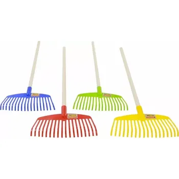 Hračka na písek Dětské hrabičky s dřevěnou rukojetí Wader Quality Toys