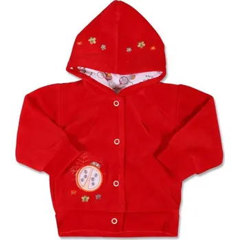 Kojenecké oblečení Semišová mikina s kapucí pro miminko 68 (4–6 měsíců)