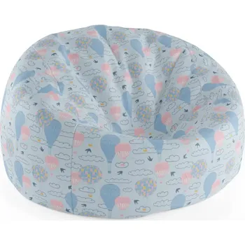 Sedací pytel Sablio Sedací vak Cocoon Horkovzdušné barevné balóny - 75 x 45 x 35 cm